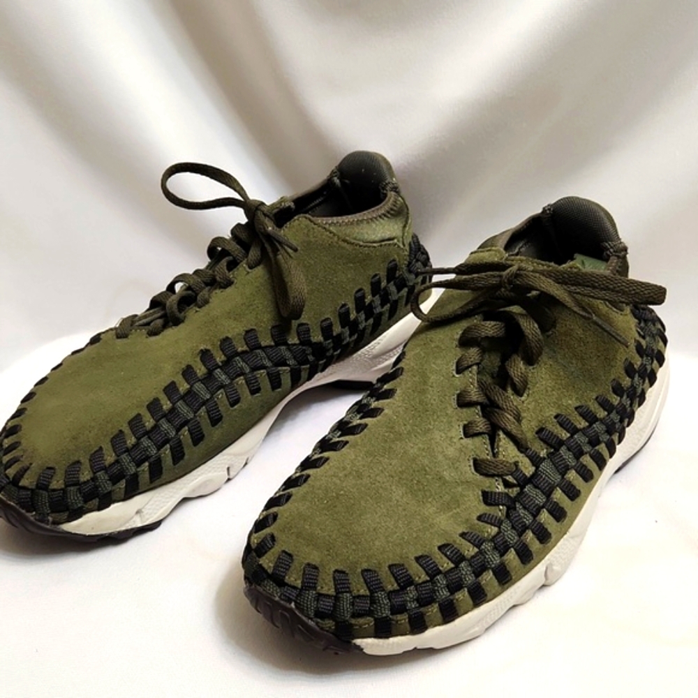 Nike Air Footscape Woven Chukka Cargo Khaki Shoes (M Size 7.5) - Picture 4 of 15